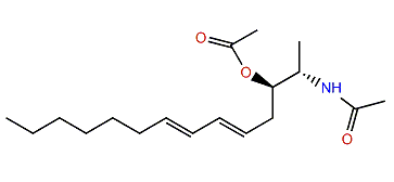 (2R,3S,5E,7E)-2-Acetamidotetradeca-5,7-dien-3-yl acetate